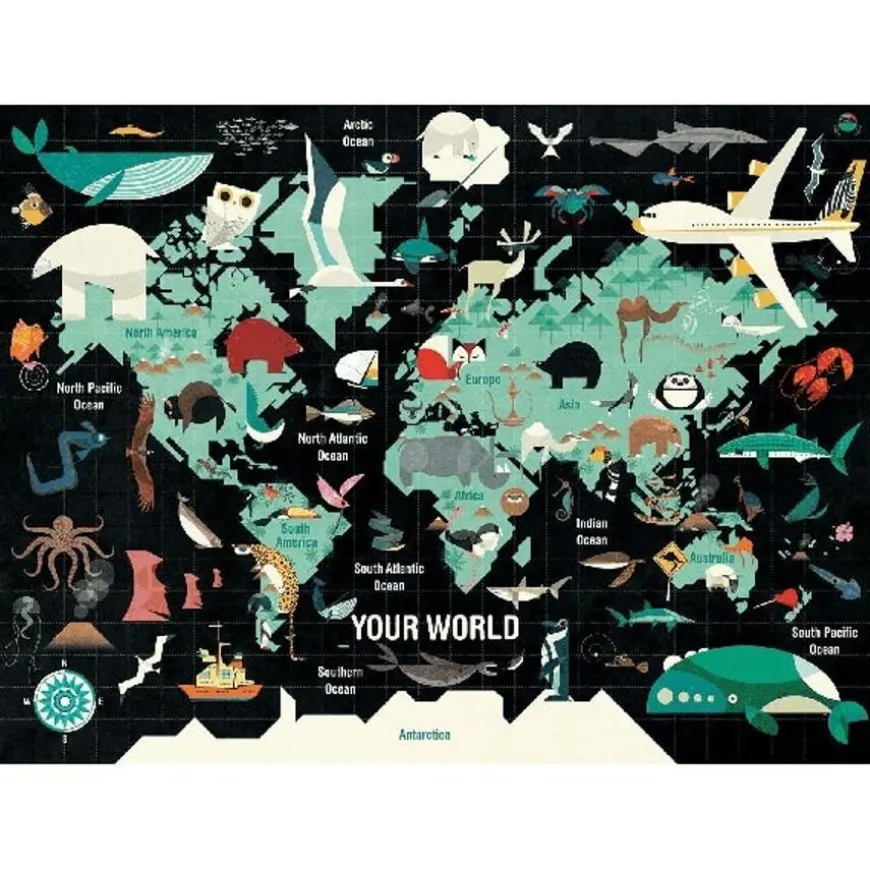 Mudpuppy Puzzel Your World 1000 Stukjes