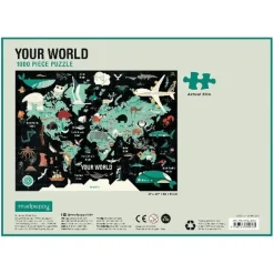 Mudpuppy Puzzel Your World 1000 Stukjes