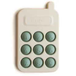 Mushie Pop It Speelgoed Telefoon Cambridge Blue