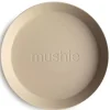 Mushie Ronde Borden Set Van 2 - Vanilla