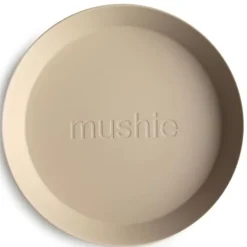 Mushie Ronde Borden Set Van 2 - Vanilla
