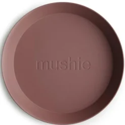 Mushie Ronde Borden Set Van 2 - Woodchuck