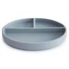 Mushie Siliconen Bord Met Zuignap Powder Blue