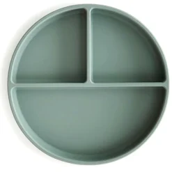 Mushie Siliconen Bord Met Zuignap Cambridge Blue