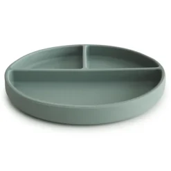 Mushie Siliconen Bord Met Zuignap Cambridge Blue