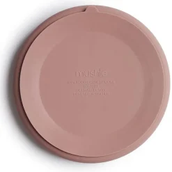 Mushie Siliconen Bord Met Zuignap Blush