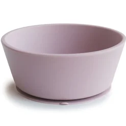 Mushie Siliconen Kom Met Zuignap Soft Lilac