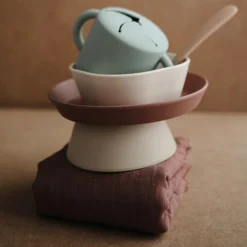 Mushie Siliconen Kom Met Zuignap Natural