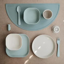 Mushie Siliconen Placemat Cambridge Blue