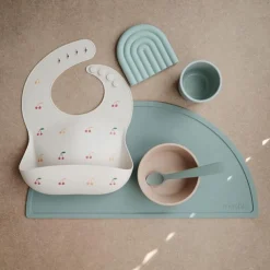 Mushie Siliconen Placemat Cambridge Blue