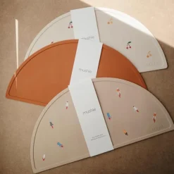Mushie Siliconen Placemat Clay