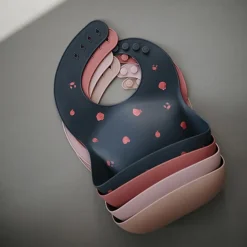 Mushie Silicone Slabbetje Brown Safari