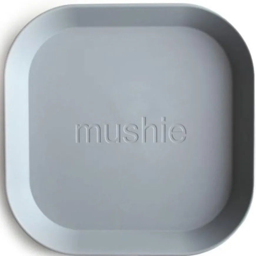 Mushie Vierkante Borden Set Van 2 - Cloud