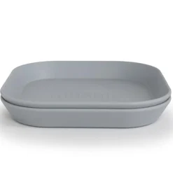Mushie Vierkante Borden Set Van 2 - Cloud