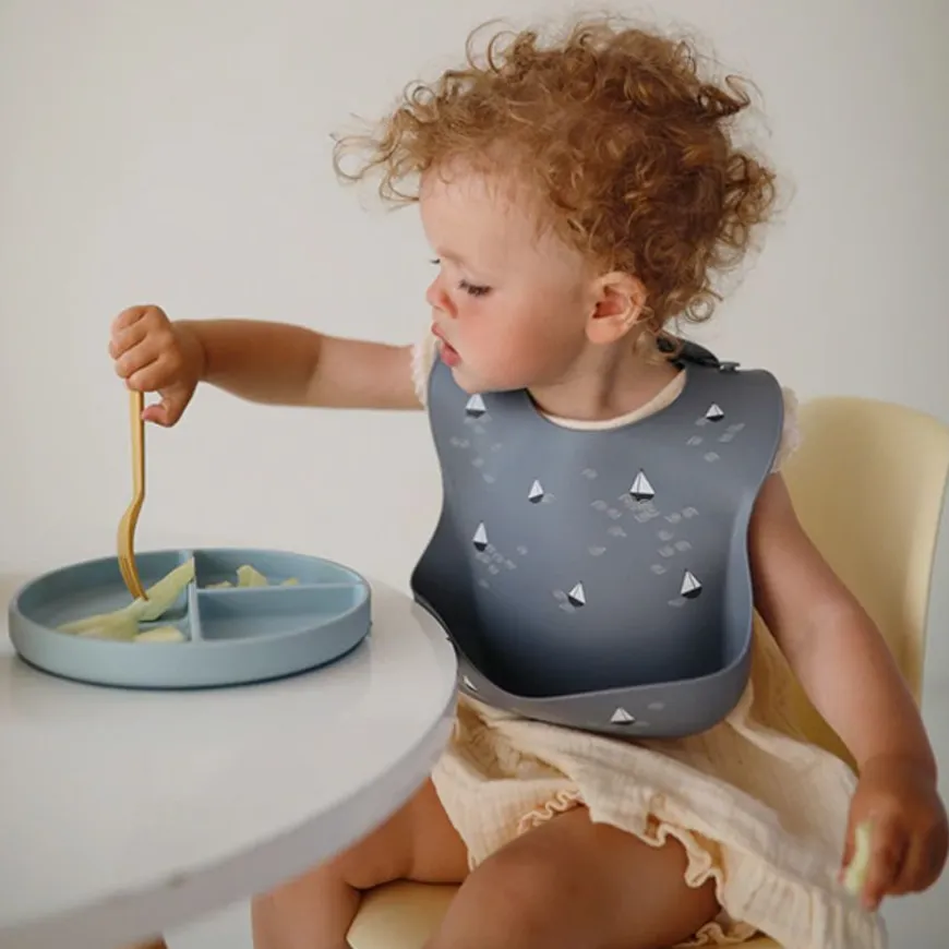 Mushie Vork En Lepel - Powder Blue
