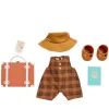 Olli Ella Dinkum Doll Travel Togs Reiskoffer Apricot