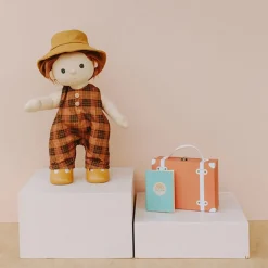 Olli Ella Dinkum Doll Travel Togs Reiskoffer Apricot