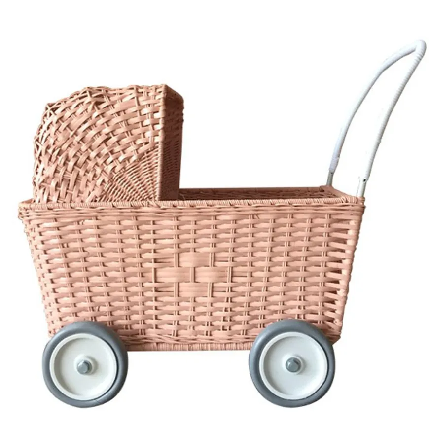 Olli Ella Strolley Poppenwagen Winkelwagen Rose
