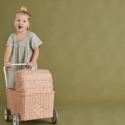 Olli Ella Strolley Poppenwagen Winkelwagen Rose