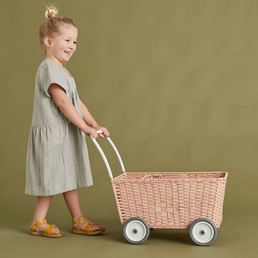 Olli Ella Strolley Poppenwagen Winkelwagen Rose