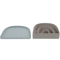 Oyoy Rainbow Bord En Kom Dusty Blue / Clay
