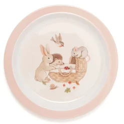 Petit Monkey Bord Animal Craddle Pink
