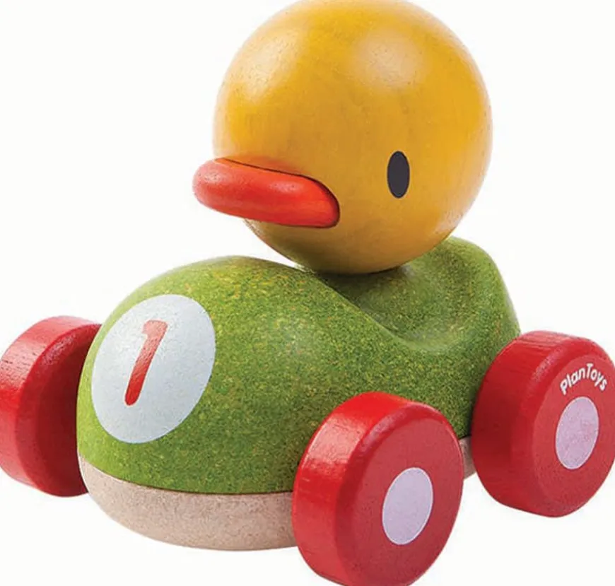 Plan Toys Speelgoed Auto - Eend Racer +1Jr