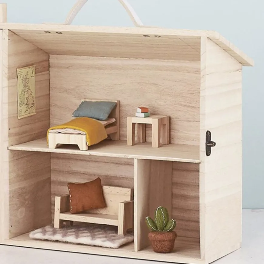 Poppenhuis Slaapkamer Eenpersoonsbed - Olli Ella