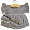 Poppenjurk Met Haarband Daisy Grey - Minikane