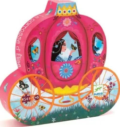 Prachtige Prinsessen Legpuzzel Silhouet - De Koets Van Elise - Djeco