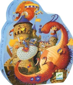 Puzzel Vaillant En De Draken - Djeco - 54 Stukjes - 5 Jaar