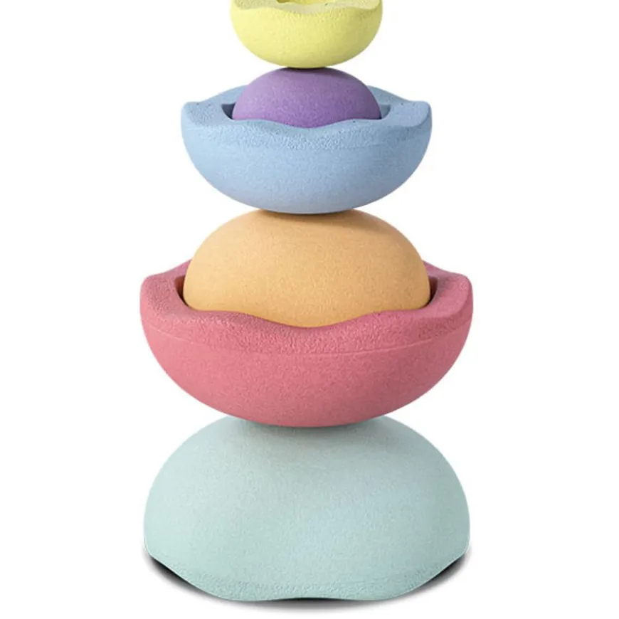 Stapelstein Inside Rainbow Pastel Set Van 6