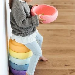 Stapelstein Pastel Rainbow Stapelstenen 6 Stuks