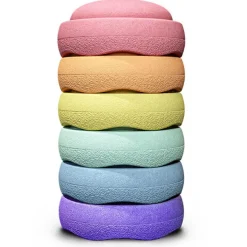Stapelstein Pastel Rainbow Stapelstenen 6 Stuks
