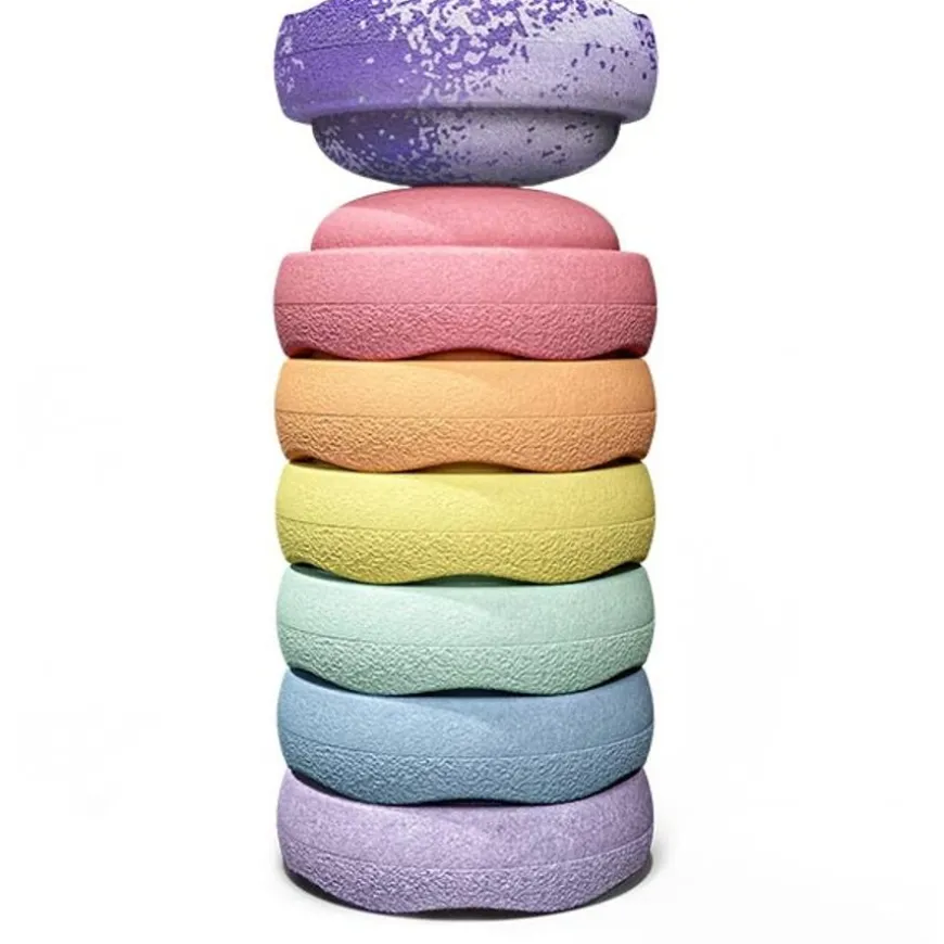 Stapelstein Special Rainbow Pastel 6 + 1 Gratis Fusion Steen