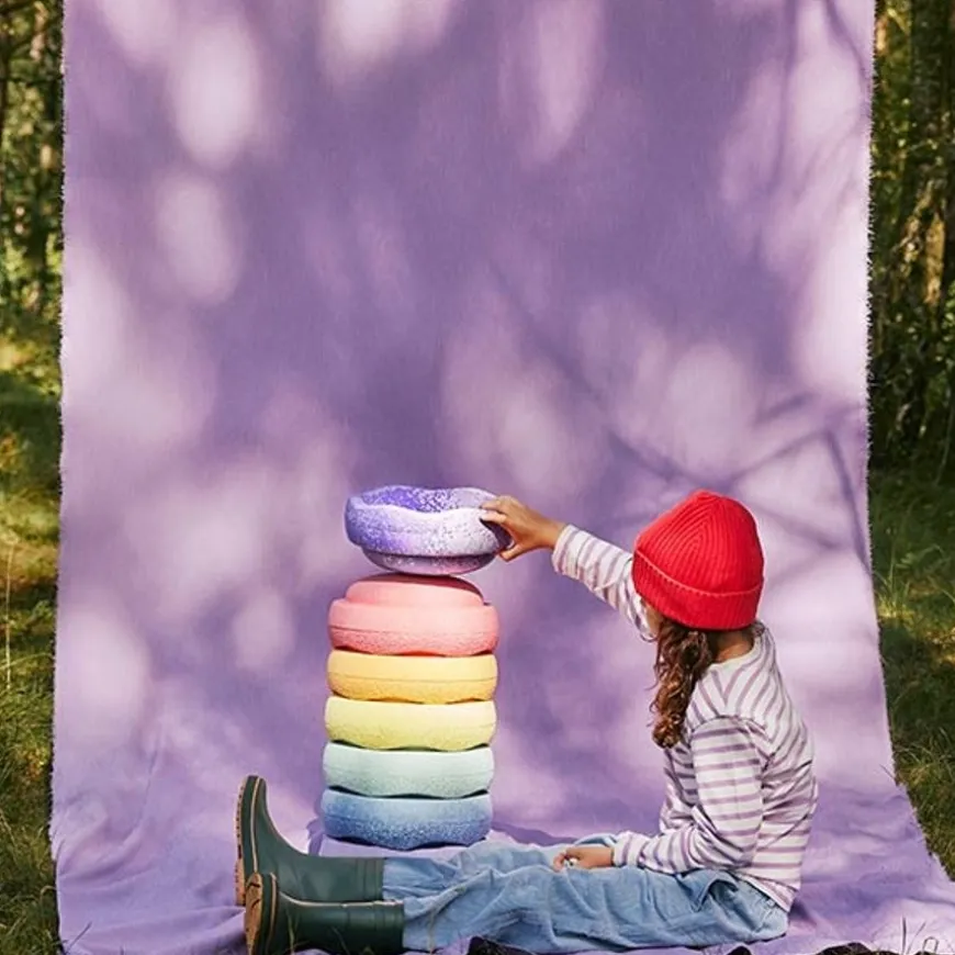 Stapelstein Special Rainbow Pastel 6 + 1 Gratis Fusion Steen