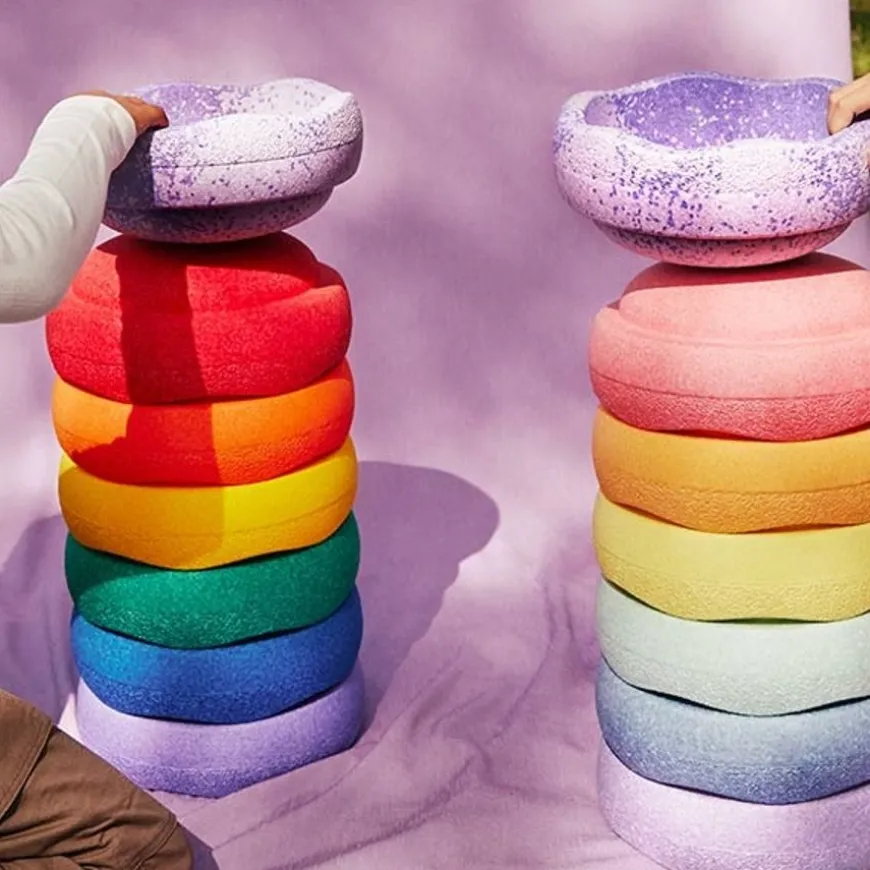 Stapelstein Special Rainbow Pastel 6 + 1 Gratis Fusion Steen