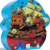 Stoere Piraten Legpuzzel Silhouet - De Boot Van Barbarossa - Djeco