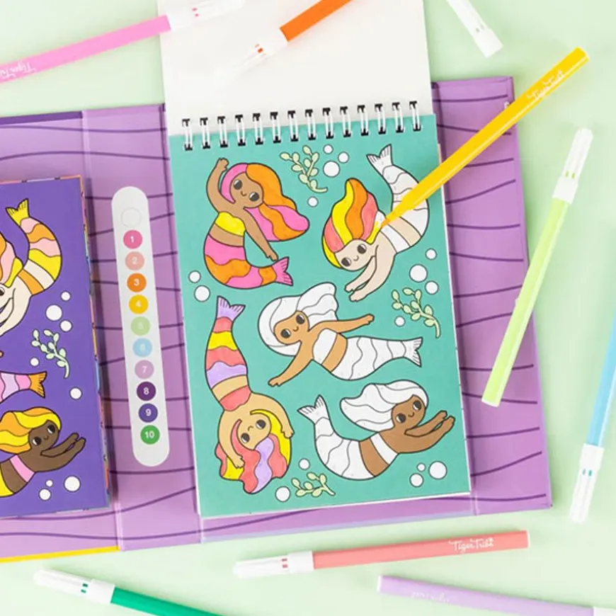 Tiger Tribe Kleuren Op Nummer Mermaids