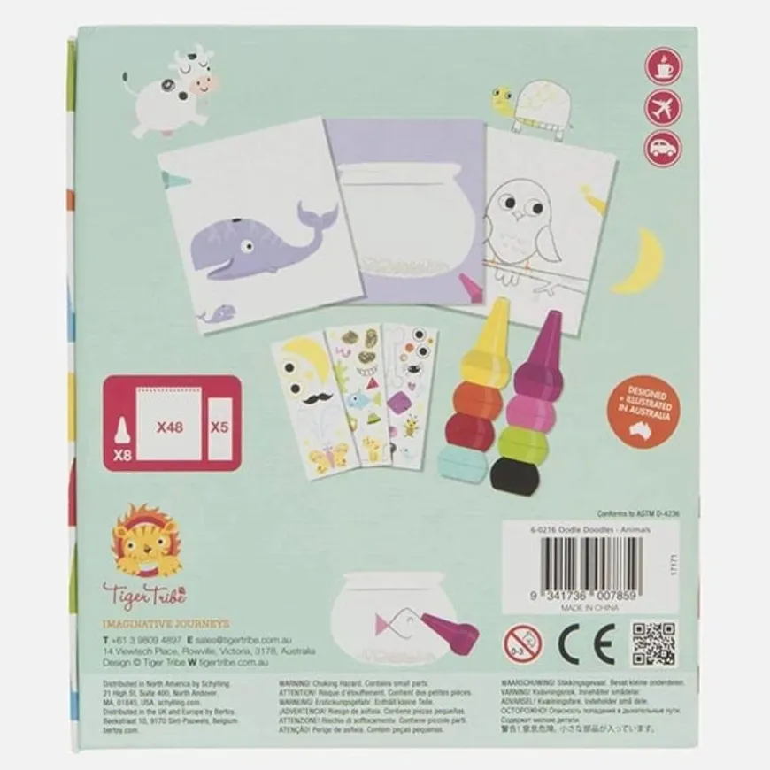 Tiger Tribe Oodle Doodles Krijtjes Dieren