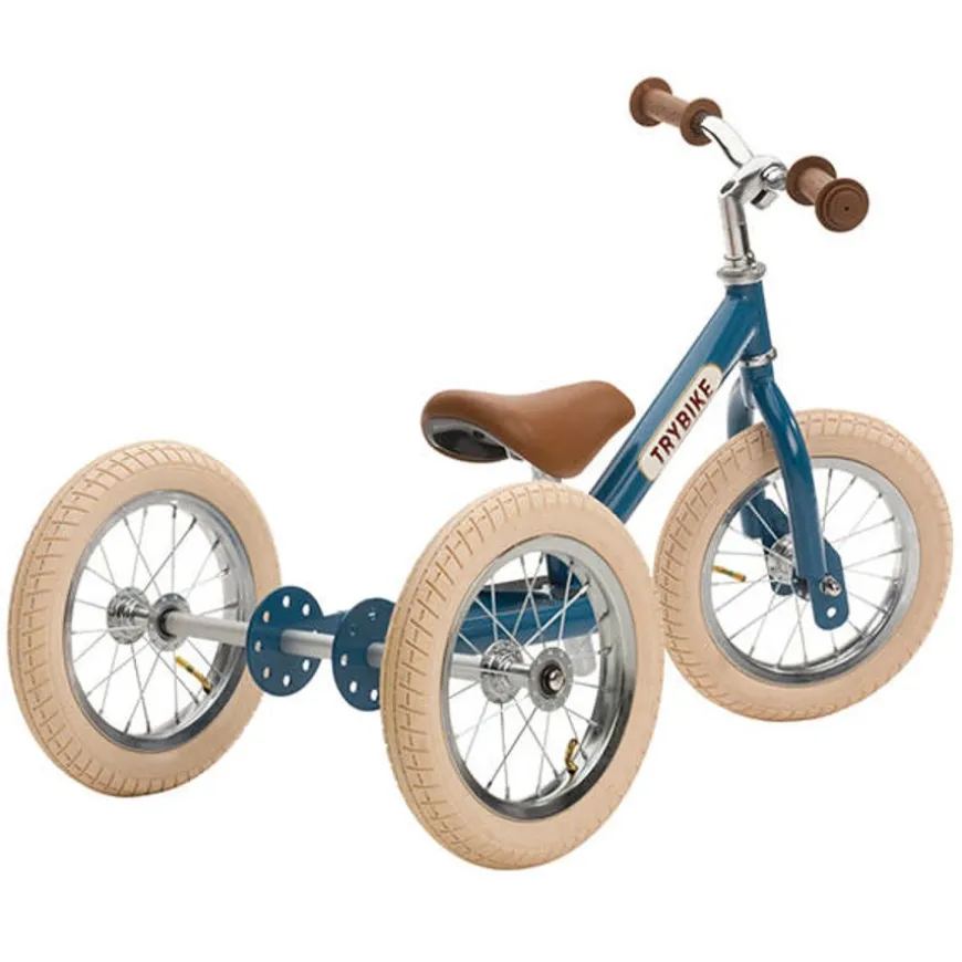 Trybike Steel 2-In-1 Loopfiets Vintage Blauw