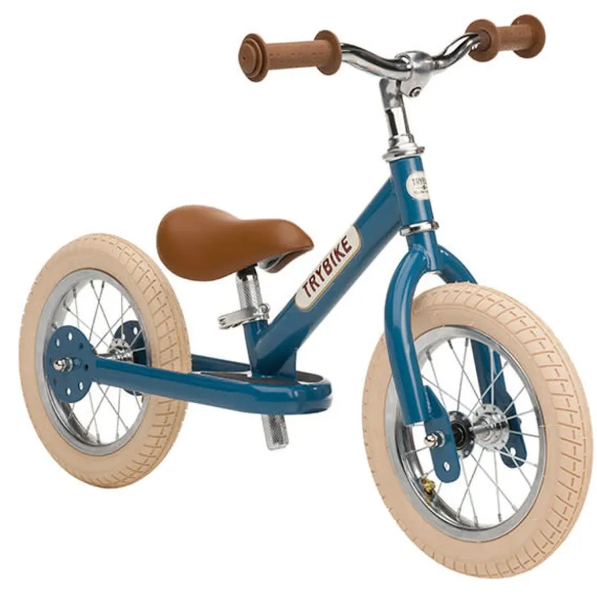 Trybike Steel Loopfiets Vintage Blauw
