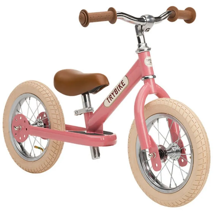 Trybike Steel Loopfiets Vintage Roze