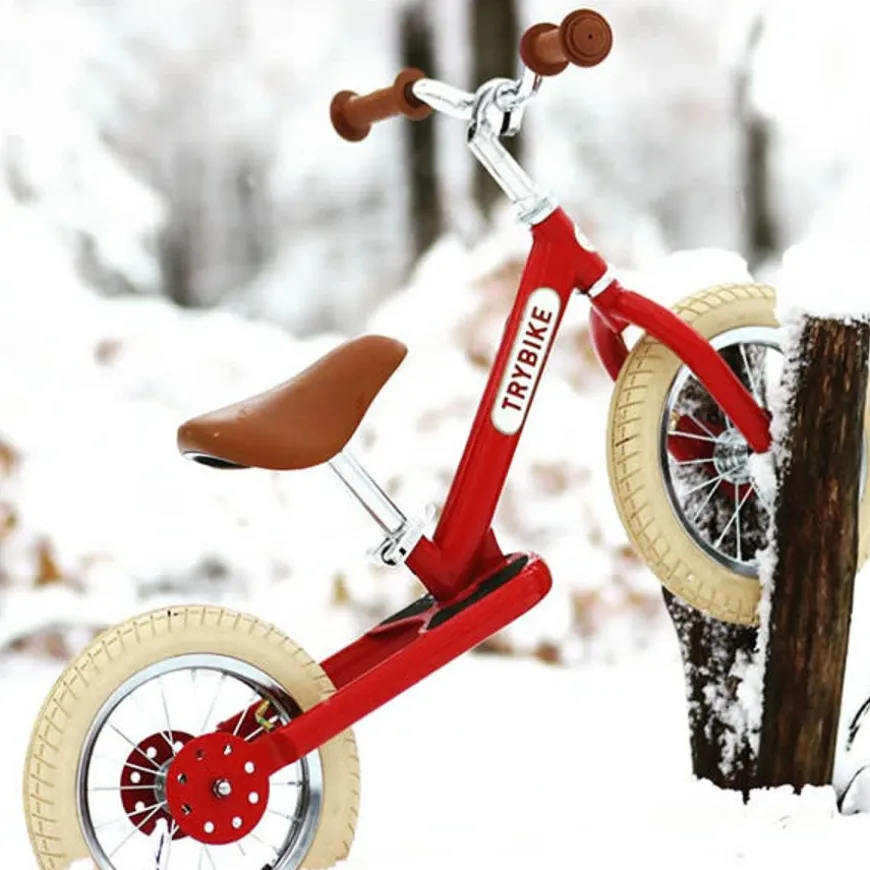 Trybike Steel Loopfiets Vintage Rood