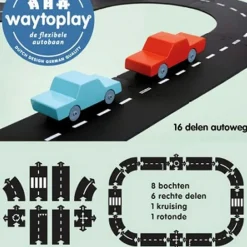 Waytoplay Autobaan 16 Delig - Autoweg