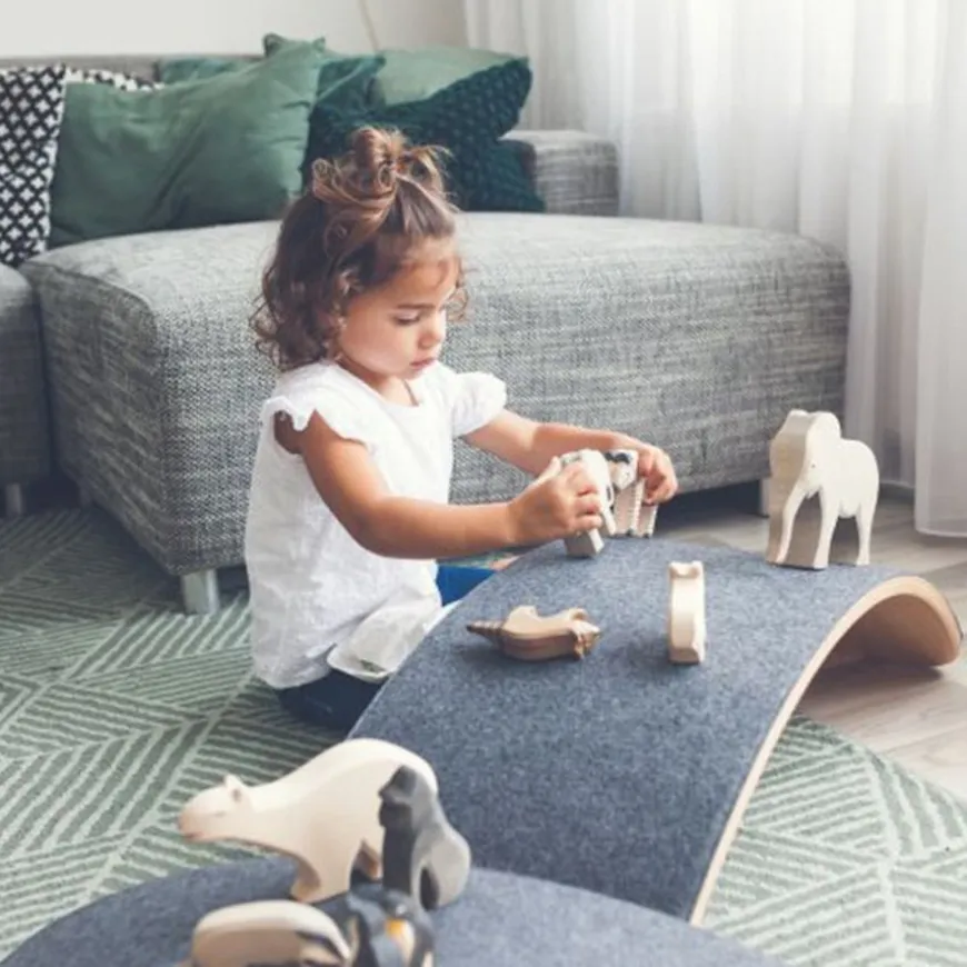 Wobbel Starter Balansbord Met Vilt Baby Muis